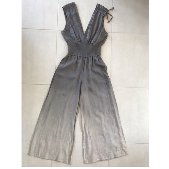 Young Fabulous & Broke Pants - Young Fabulous & Broke Linen Ombre Jumpsuit P155